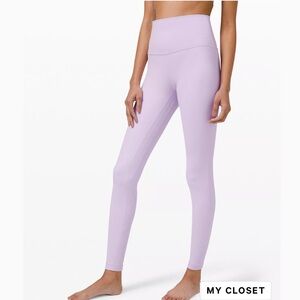 Lululemon align leggings in lavender dew